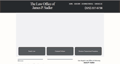 Desktop Screenshot of jpsadlerlaw.com