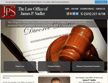 Tablet Screenshot of jpsadlerlaw.com